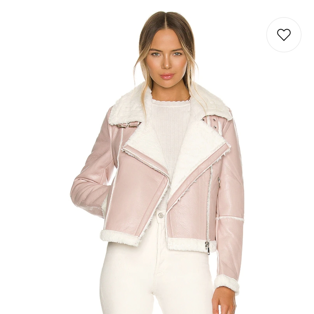 Genna Zip Up Jacket in Blush superdown small